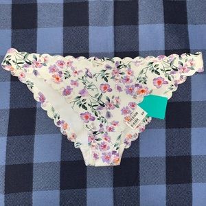 H&M Floral Scalloped Bikini Bottoms